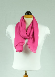 Plain silk feeling buttoned shawl (nine colours)