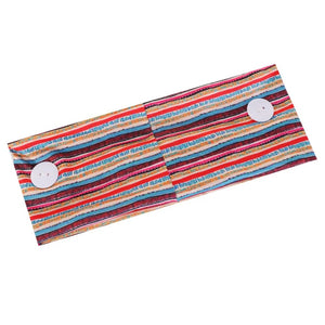 Headband with buttons for face mask (Four colors)