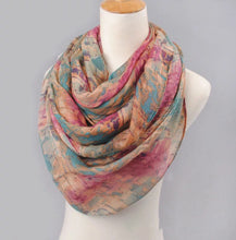 Load image into Gallery viewer, Abstract patterns cotton feeling long scarf (four colours)
