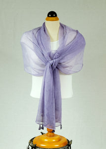 Plain silk feeling  long scarf (Five colours)