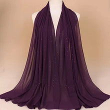 Load image into Gallery viewer, Long chiffon gilding scarf/Shawl  (Nine colors)
