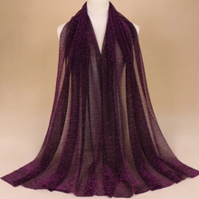 Load image into Gallery viewer, Long lace trendy gilding Scarf/Shawl  (Nine colors)
