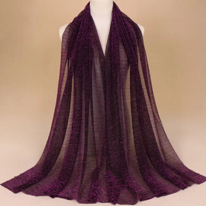 Long lace trendy gilding Scarf/Shawl  (Nine colors)