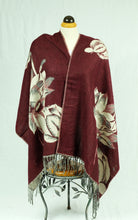 Load image into Gallery viewer, Winter shawl/scarf designed with Flower (Two colours)
