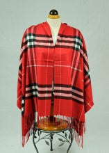 Load image into Gallery viewer, Winter Unsex check plaid wool feeling  large shawl/scarf (Seven colours)
