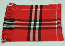 Load image into Gallery viewer, Winter Unsex check plaid wool feeling  large shawl/scarf (Seven colours)
