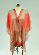 Load image into Gallery viewer, Silk feeling buttoned shawl  (Eleven colours)
