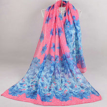 Load image into Gallery viewer, lily Patten cotton feeling long scarf (four colours)
