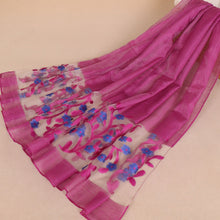 Load image into Gallery viewer, Long embroidered organza Scarf/Shawl  (Nine colors)
