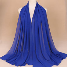 Load image into Gallery viewer, Long chiffon gilding scarf/Shawl  (Nine colors)
