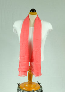 Plain silk feeling buttoned shawl (nine colours)