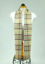 Load image into Gallery viewer, Narrow long wool feeling unisex classic check plaid scarf (Eighteen colours)
