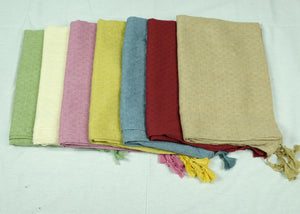 Plain cotton long scarf (Six colours)