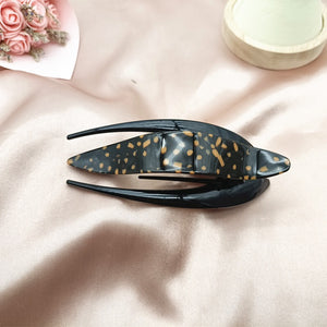 large swallow-tailed Hair clips with animal print 13cm (three-colours )