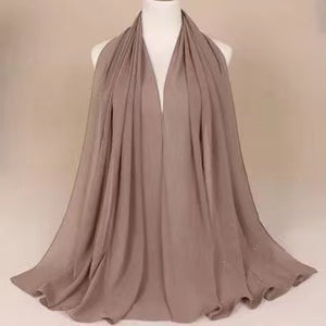 Long chiffon gilding scarf/Shawl  (Nine colors)