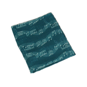 Musical sign Patten cotton feeling long scarf (Seven colours)