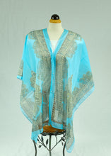 Load image into Gallery viewer, Silk feeling buttoned shawl  (Eleven colours)
