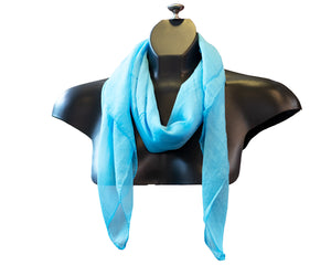 M-plain silk feeling square scarf (Eleven colours)