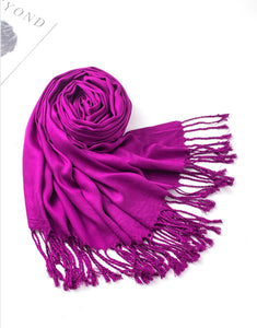 Cashmere Feeling Large plain Shawl/Scarf (twenty-one colours)