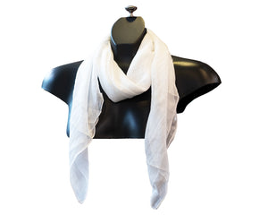 M-plain silk feeling square scarf (Eleven colours)