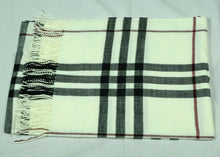 Load image into Gallery viewer, Winter Unsex check plaid wool feeling  large shawl/scarf (Seven colours)
