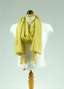 Plain cotton long scarf (Six colours)